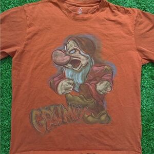 Orange Disney “Grumpy” Character Tee Size XL